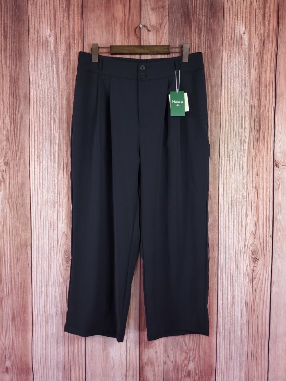 NWT Halara XL Petite Flex High Waisted Zipper Pocket Shirred Straight Leg Pants